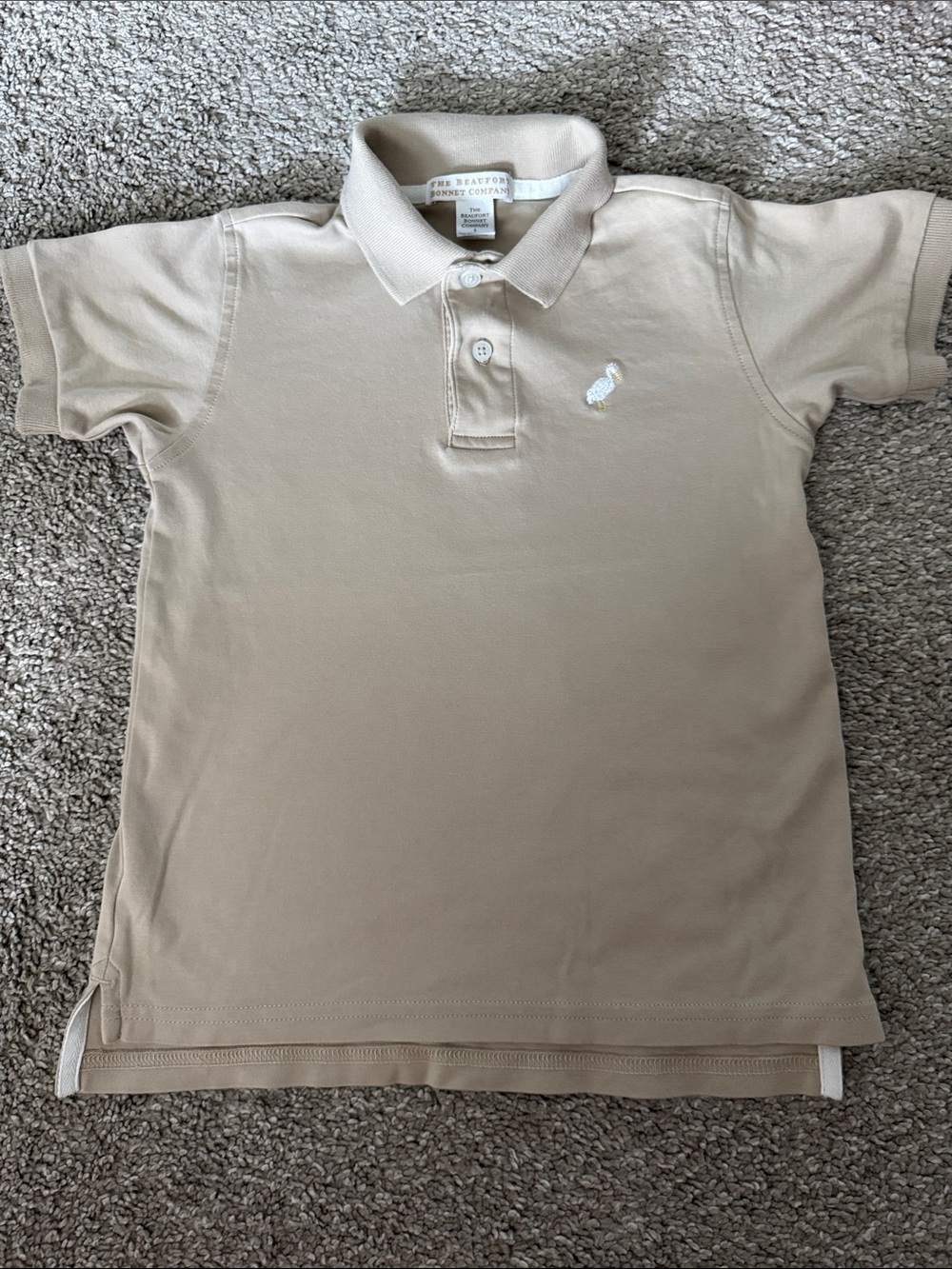 The Beaufort Bonnet Company Beige Boys' Prim & Proper Polo Shirt